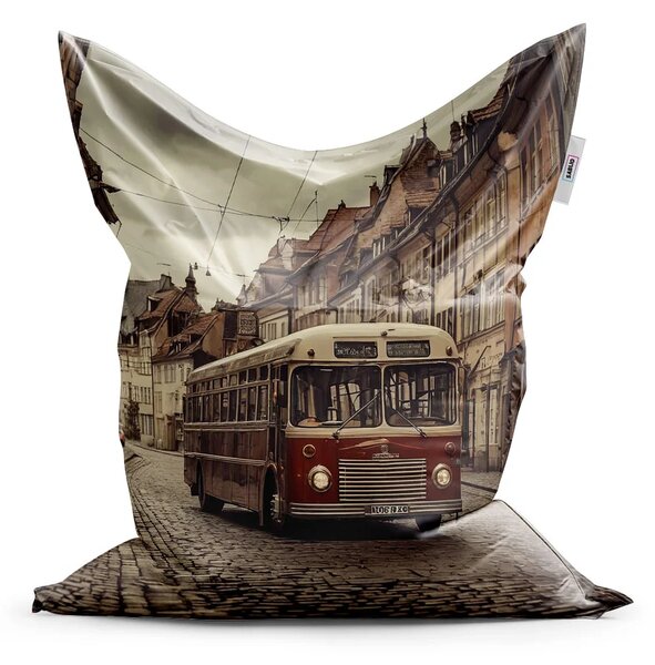 Sablio Sedací vak Historický autobus - 150x100 cm