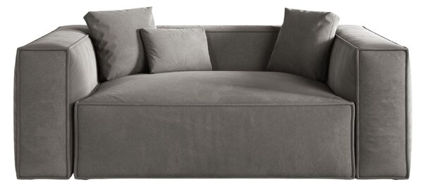 -25 % Dny MOMENTI– Cosmopolitan Design Šedá sametová dvoumístná pohovka Aveiro 180 cm