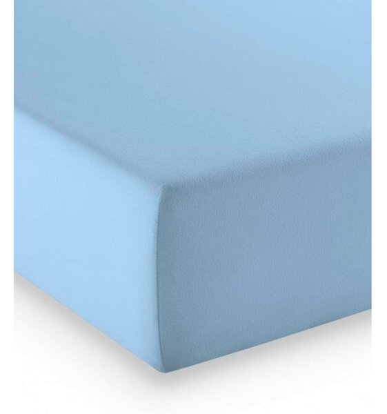 ELASTICKÉ PROSTĚRADLO, žerzej, světle modrá, 100/200 cm Fleuresse - Prostěradla
