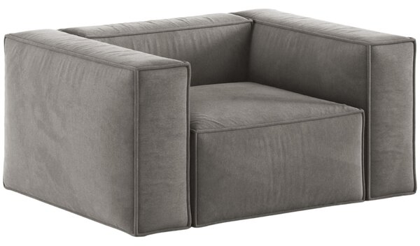 -25 % Dny MOMENTI– Cosmopolitan Design Šedé sametové křeslo Aveiro