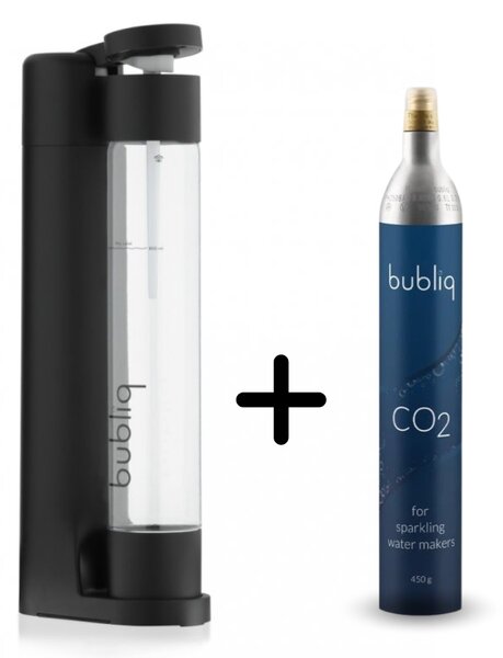 Výrobník sody bubliq černá matná Varianta: s bombičkou CO2 450 g (85 l)