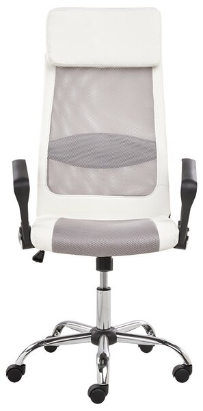 Kancelářská židle PIONEER Umělá kůže Bílá
