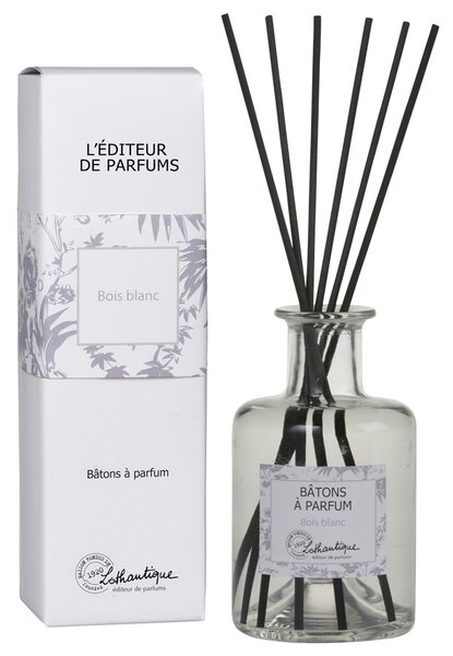 Lothantique Vonný difuzér s černými dřívky 200 ml White wood - L`editeur de parfums