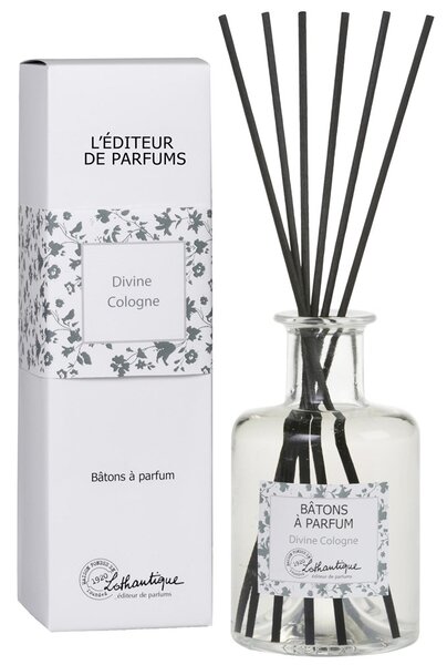 Lothantique Vonný difuzér s černými dřívky 200 ml Divine Cologne - L`editeur de parfums