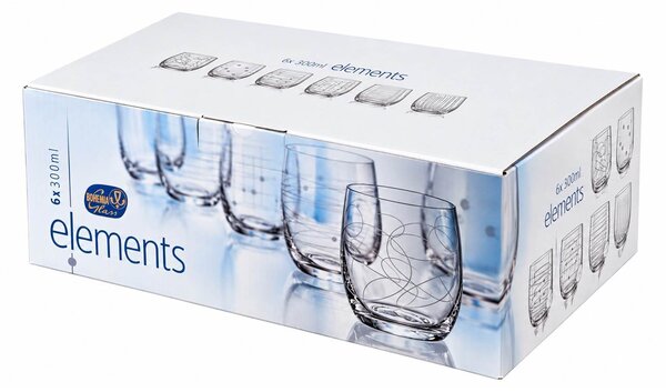 Crystalex sklenice Elements 300 ml 6 ks
