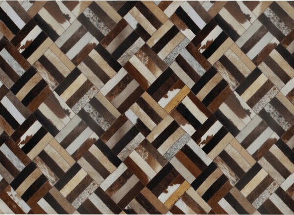 Luxusní koberec, pravá kůže, 140x200, KŮŽE TYP 2 Mdum