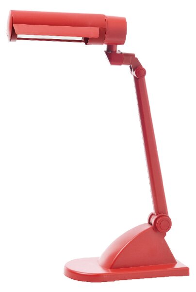 ACA DECOR Retro stolní lampa HIPSTER, červená barva
