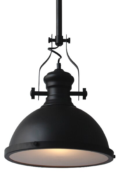 ACA DECOR Závěsné svítidlo CRONUS 60W/E27/230V/IP20, průměr 32cm, černá barva