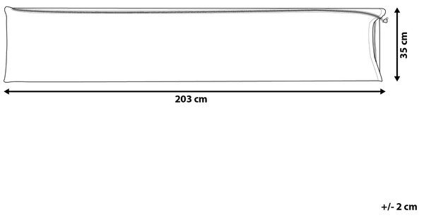 Ochranná plachta CHUVA 203 cm 35 cm 35 cm Šedá