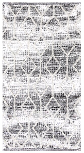 Koberec EDREMIT Šedá 80 x 150 cm Vlna