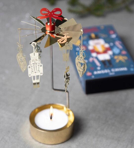 Rotující svícen Noël Gold