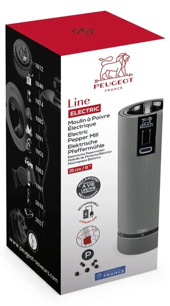 Mlýnek na pepř PEUGEOT LINE elektrický 15 cm, u´Select Carbon 43148