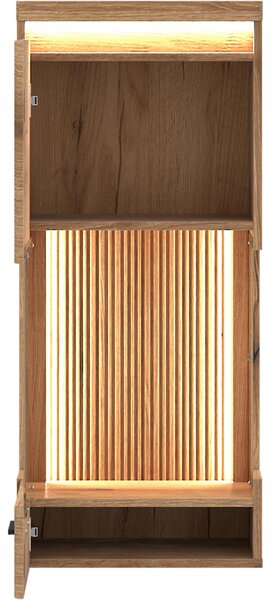 ZÁVĚSNÁ VITRÍNA, barvy dubu, 103,5/45/35,6 cm Hom`in - Závěsné vitríny