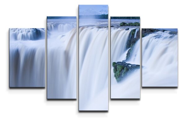 Sablio Obraz - 5-dílný Vodopád 3 - 125x90 cm