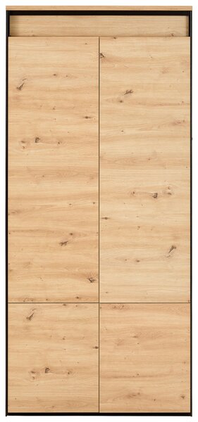 SKŘÍŇ NA ŠANONY, černá, dub artisan, 91/199/42 cm Hom`in - Regály na šanony