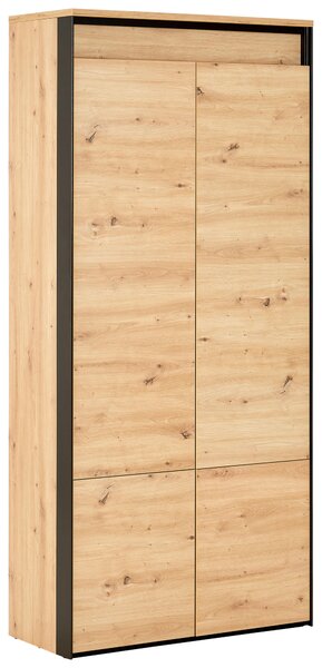 SKŘÍŇ NA ŠANONY, černá, dub artisan, 91/199/42 cm Hom`in - Regály na šanony