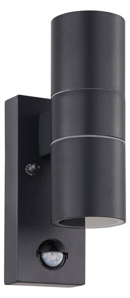 EGLO Venkovní nástěnné LED svítidlo s čidlem RIGA 5, černé 32899