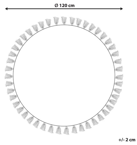 Koberec KAHTA Zelená ø 120 cm Bavlna