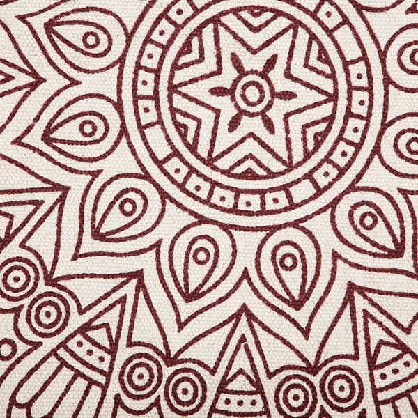Koberec AYAKLI Červená ø 120 cm Bavlna