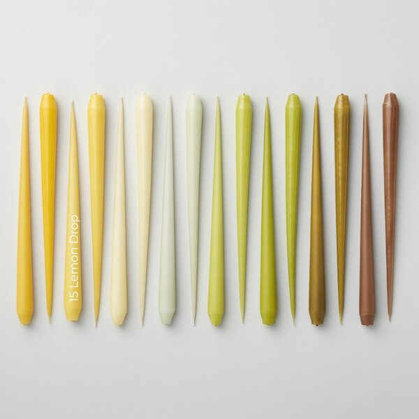 Svíčka Taper 32 cm – 15 Lemon Drop – set 2 ks