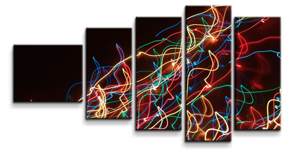 Sablio Obraz - 5-dílný Světelný efekt - 100x60 cm
