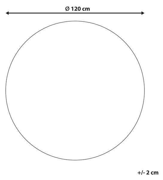 Koberec AHLAT Béžová ø 120 cm Juta