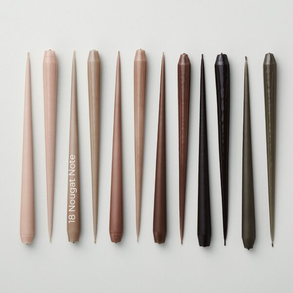 Svíčka Taper 32 cm – 18 Nougat Note – set 2 ks