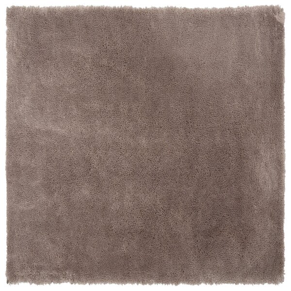 Chlupatý koberec EVREN Světle hnědá 200 x 200 cm