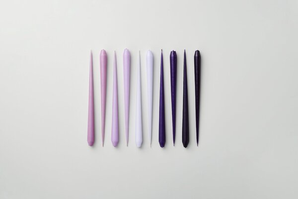 Svíčka Taper 32 cm – 12 Airy Violet – set 2 ks