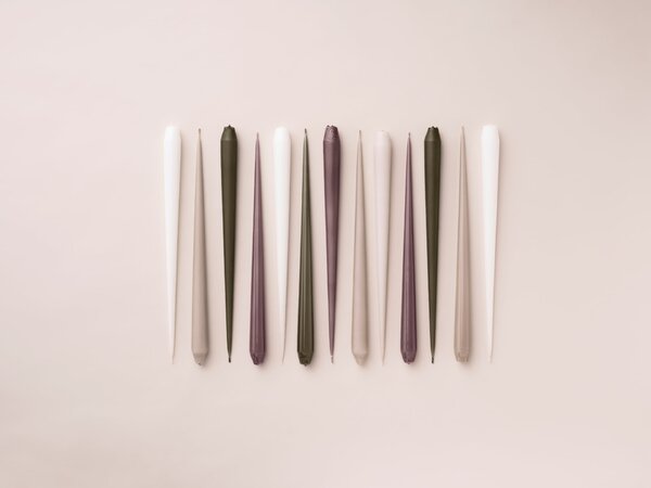 Svíčka Taper 32 cm – 21 White Ash – set 2 ks