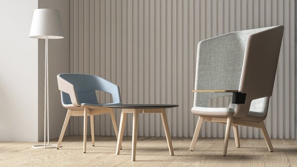 NARBUTAS - Křeslo TWIST&SIT SOFT G5A0439 s dřevěnou podnoží