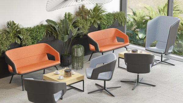 NARBUTAS - Křeslo TWIST&SIT SOFT G5A0444 s kovovou podnoží