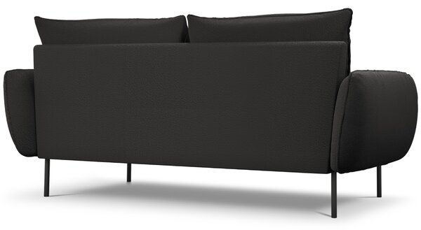 -25 % Dny MOMENTI– Cosmopolitan Design Černá bouclé trojmístná pohovka Vienna 200 cm