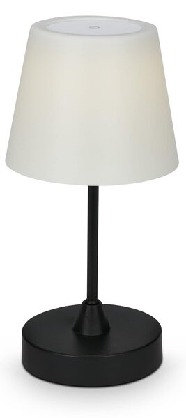 BRILO 7032-415 LED venkovní stolní lampa s dotykovým vypínačem, pr.30 cm, LED modul, 3 W, 340 Lm, černá - BRILO