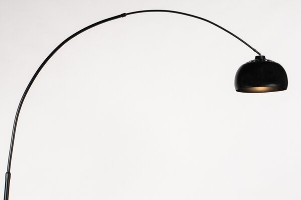 Stojací oblouková lampa Cannes Nero (LMD)