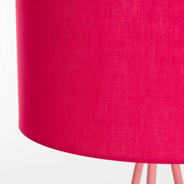 White Label Červená stojací lampa WLL SUSIE 146 cm