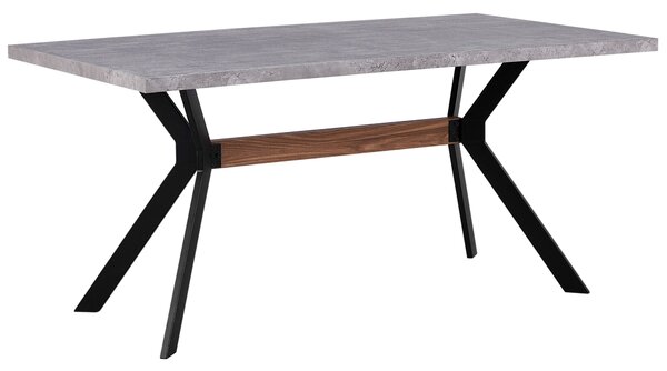 Jídelní stůl BENSON Šedý betonový efekt 160 cm 90 cm