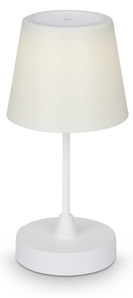 BRILO 7032-416 LED venkovní stolní lampa s dotykovým vypínačem, pr.30 cm, LED modul, 3 W, 340 Lm, bílé - BRILO