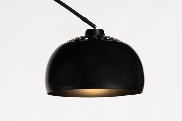 Stojací oblouková lampa Cannes Nero (LMD)