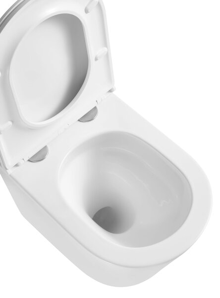 Invena Limnos wc mísa se sedátkem s pomalým sklápěním závěsná bez splachovacího kruhu s vírovým splachováním bílá lesk CE-93-001