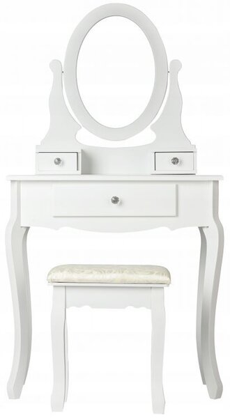 ModernHome Toaletní stolek se zrcadlem a stoličkou, W-HY-225