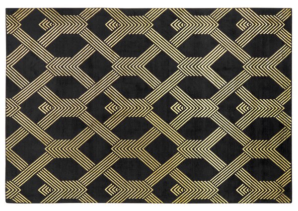 Koberec VEKSE Černá 160 x 230 cm Viskóza