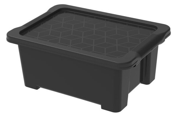 ROTHO Úložný box s víkem EVO EASY 11 L, plast, černý