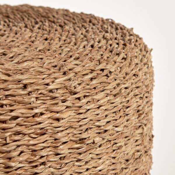 Puf z přírodních vláken Kave Home Someina 40 cm