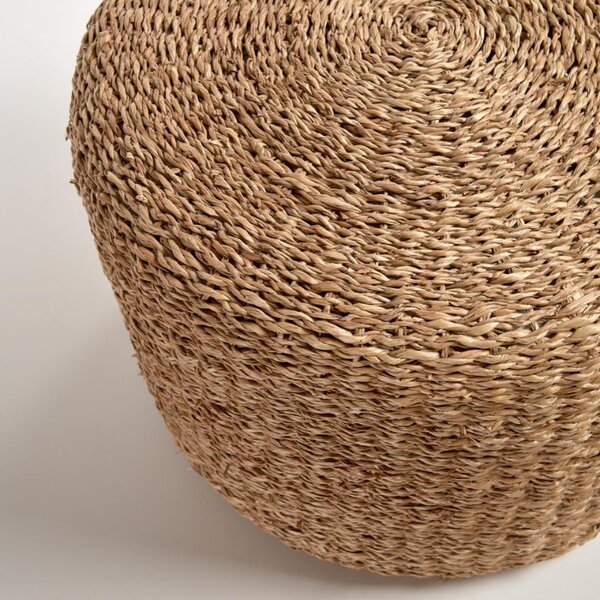 Puf z přírodních vláken Kave Home Someina 40 cm