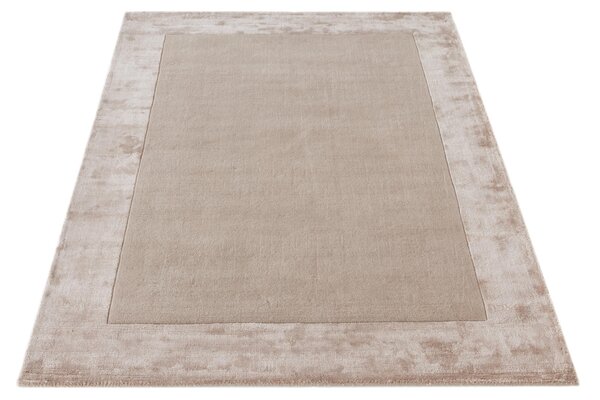 Makro Abra Moderní kusový koberec Aspen Taupe vlna viskóza béžový hnědý Rozměr: 120x170 cm