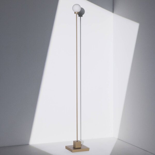 Northern LED stojací lampa Snowball, šedobéžová, 2 700 K, stmívatelný, Hliník / šedá / zinek, Obývací pokoj / jídelna, kov, Design