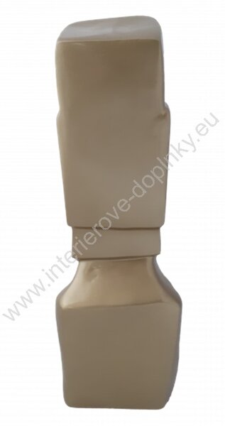 Socha Hlava Moai zlatá 75 cm
