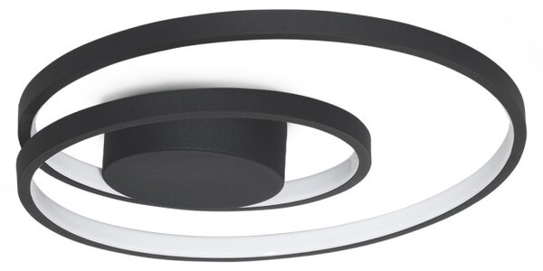 Ideal lux 365039 LED přisazené stropní svítidlo OZ | 38W integrovaný LED zdroj | 1830lm | 3000K | černá