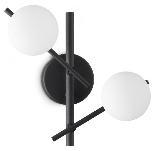 Ideal lux 365077 nástěnné svítidlo ATLAS G9 | černá
